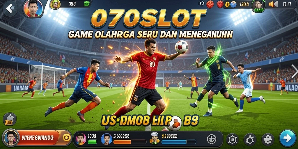 Tampilan gameplay menarik dari 070SLOT dengan berbagai mode olahraga.