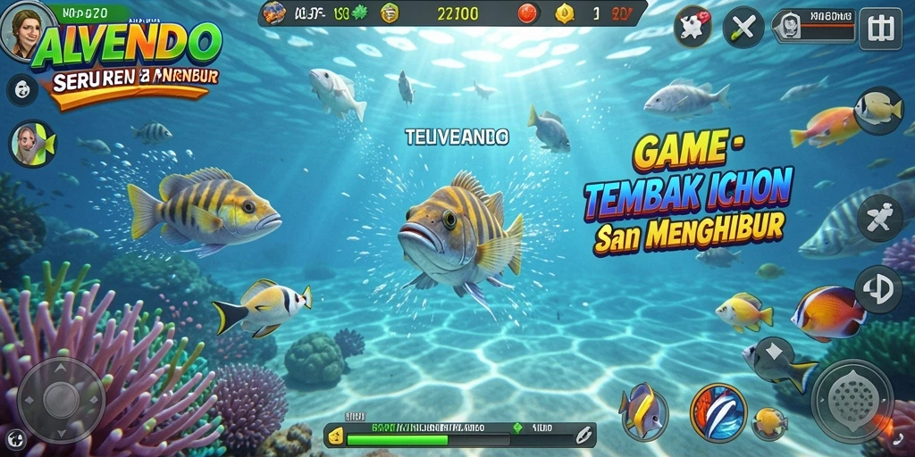 Screenshot gameplay Tembak Ikan ALVENDO yang seru dan menantang.