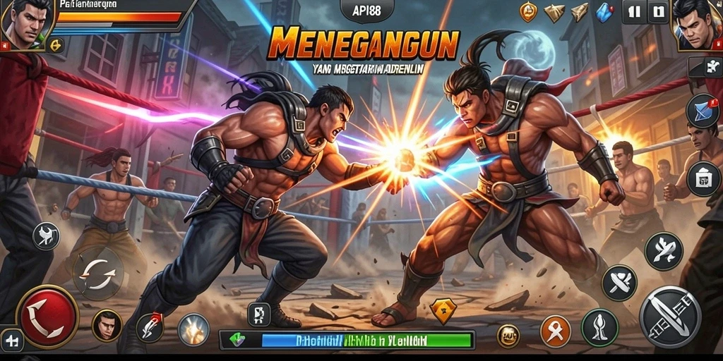 Screenshot utama menampilkan pertempuran mendebarkan di API88.