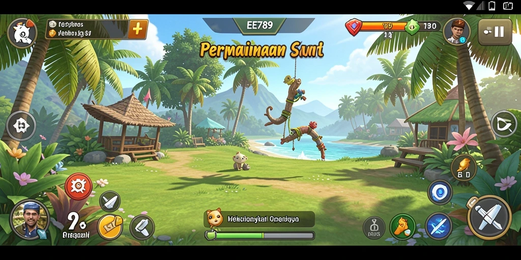 Screenshot gameplay EE789 menunjukkan keseruan dan keindahan desainnya.