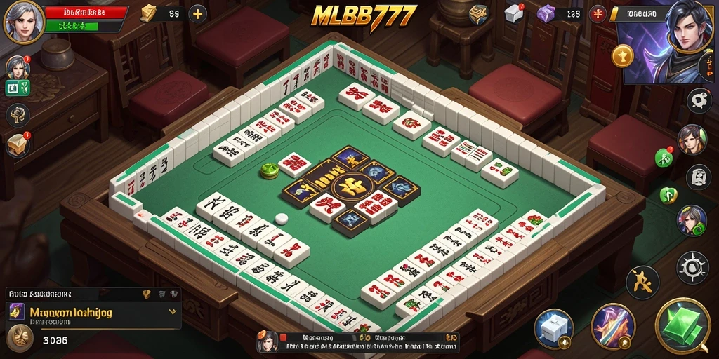 Tampilan menarik dari gameplay Mahjong di MLBB777.