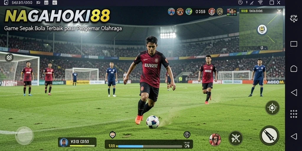 Tampilan menarik dari gameplay NAGAHOKI88 yang penuh aksi sepak bola.