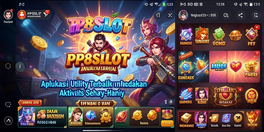 Tampilan aplikasi PP8SLOT dengan fitur pengingat yang intuitif
