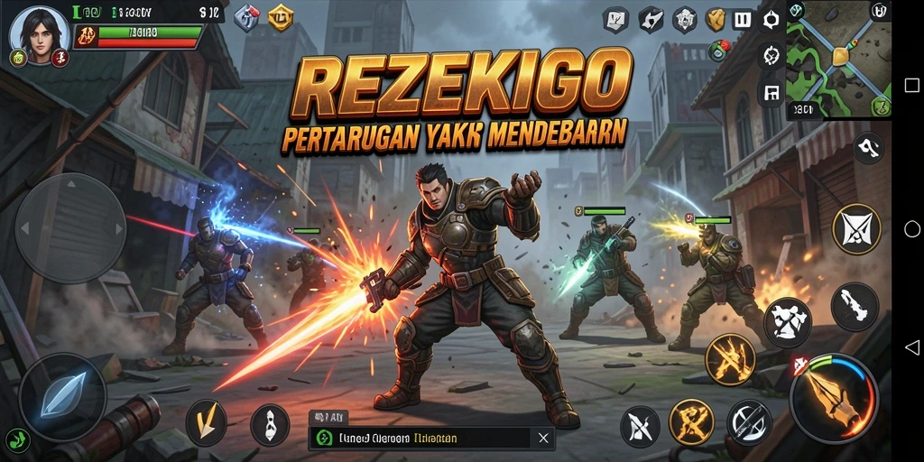 Menampilkan pertarungan seru dan karakter yang dinamis dalam REZEKIGO.