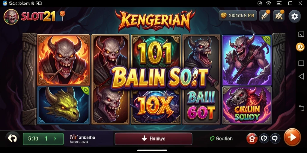 Gameplay SLOT21 yang menyeramkan dan menegangkan.