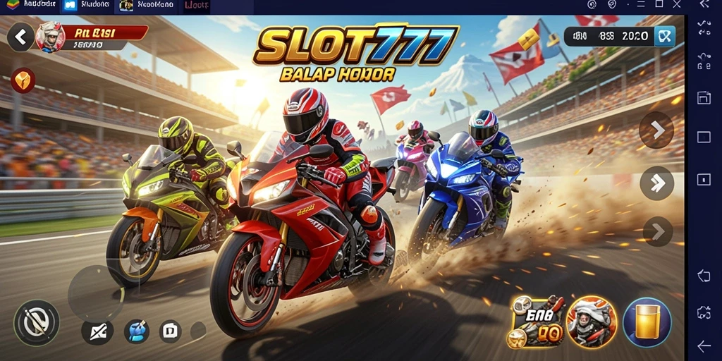 SLOT777 menampilkan aksi balapan motor yang mendebarkan dan visual yang menakjubkan.