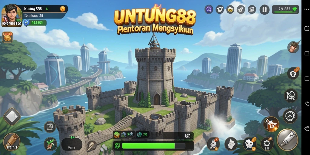 Screenshot UNTUNG88 menampilkan aksi seru dalam permainan Tower Defense.