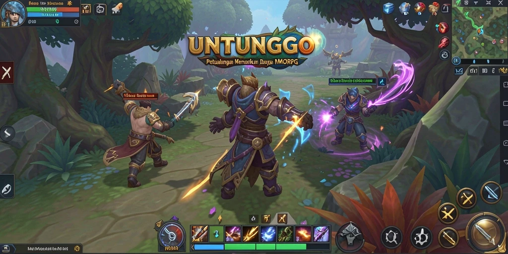 Gameplay seru dari UNTUNGGO dalam dunia MMORPG.