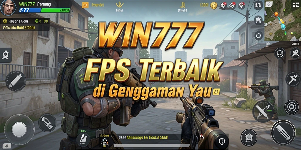 Gameplay WIN777 menunjukkan pertempuran intens dalam dunia FPS.